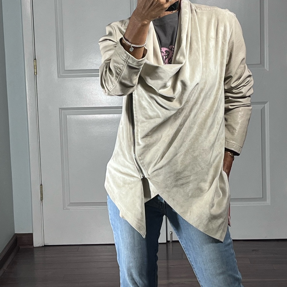 Blank NYC faux leather suede jacket size M - Picture 5 of 13